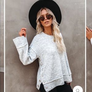 VICI OH SNAP RELAXED KNIT SWEATER